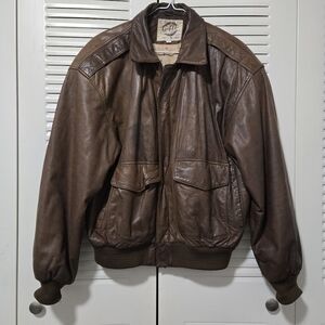 Global Identity G-III Brown Leather Jacket Size S